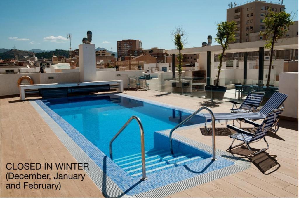 Apartamento Deluxe Con Piscina, Terraza & Parking Málaga Exterior foto